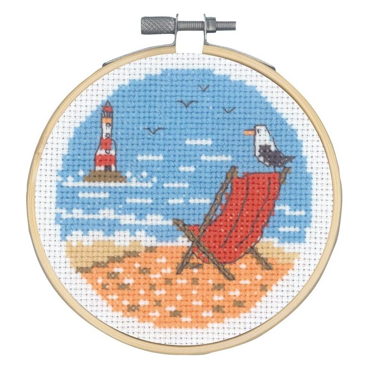 13-1425 Чайки (Seagulls. Набор для вышивания крестом PERMIN - 1