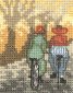 14-6364 Прогулка на велосипедах (Bicyckling. Набор для вышивания крестом PERMIN - 1