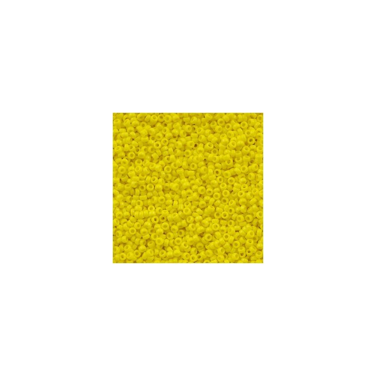 RR-404 Бісер Miyuki Round Rocailles 11/0 (натуральний, жовтий лимонний) - 1
