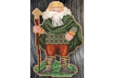 вышивка гладью MH205303 Ирландский Санта. Набор для вышивки в смешанной технике Mill Hill