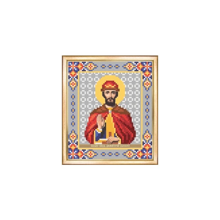 СБІ-031 Іменна ікона святий благовірний князь Дмитро. Схема для вишивки бісером - 1