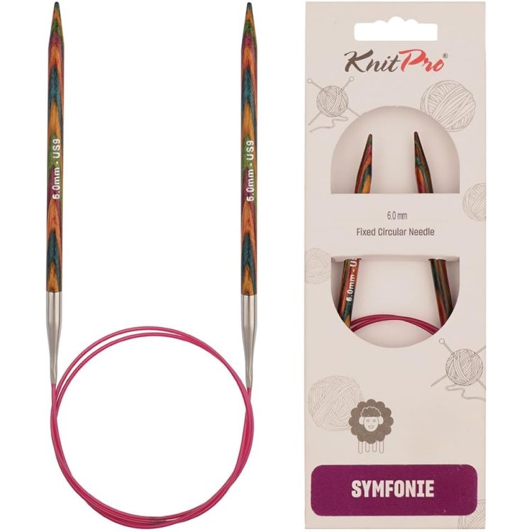 21386 Спицы круговые Symfonie Wood KnitPro, 150 см, 6.00 мм - 1