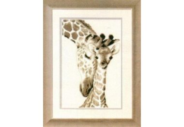  PN-0012183 Жирафы мама и малыш. Набор для вышивки крестом Vervaco