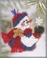 h111 Снежные друзья. Набор для вышивки в смешанной технике Mill Hill - 1