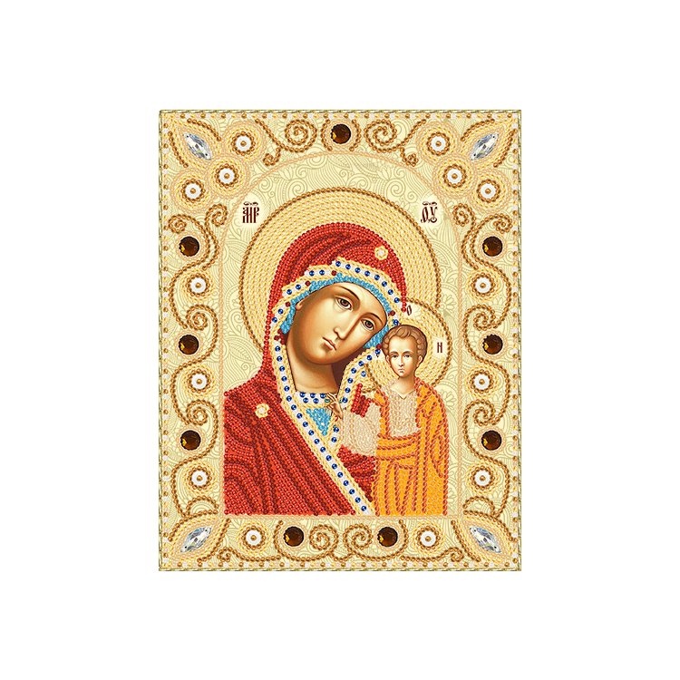 НИК-5302 Богородица Казанская. Набор для вышивки бисером Маричка - 1