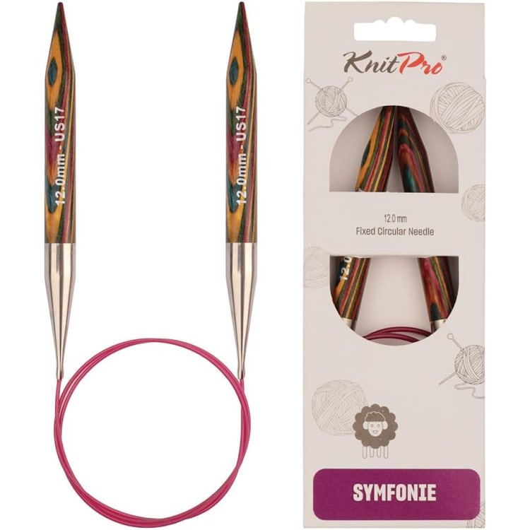 21332 Спицы круговые Symfonie Wood KnitPro, 60 см, 12.00 мм - 1