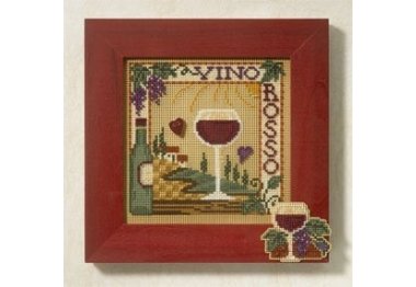 вышивка гладью MH147102 Красное вино. Набор для вышивки в смешанной технике Mill Hill