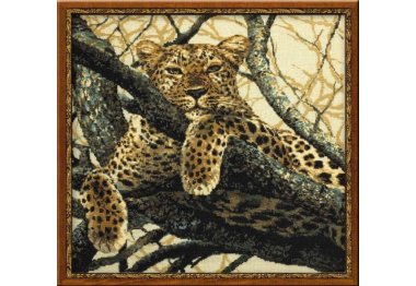  0937 Леопард. Набір для вишивки хрестиком Ріоліс
