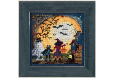 вишивка гладдю MH141724 Хеллоуінчикі. Набір для вишивки в змішаній техніці Mill Hill