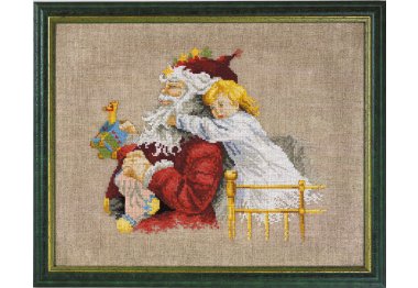  12-0206 Санта Клаус і дитина. Набір для вишивання хрестом PERMIN