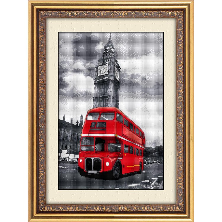 30024 Лондонский автобус. Набор для рисования камнями - 1