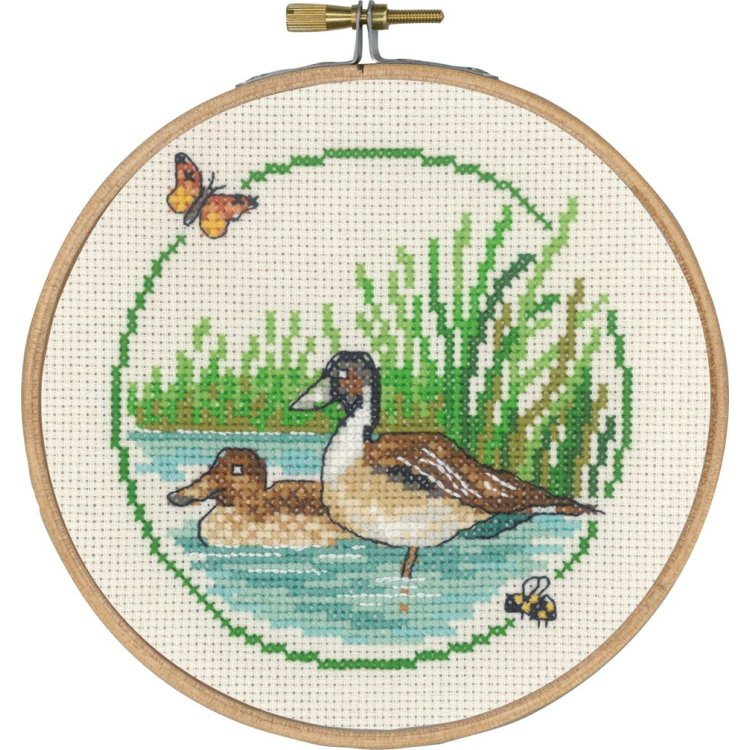 13-0442 Гуси (Ducks. Набор для вышивания крестом PERMIN - 1
