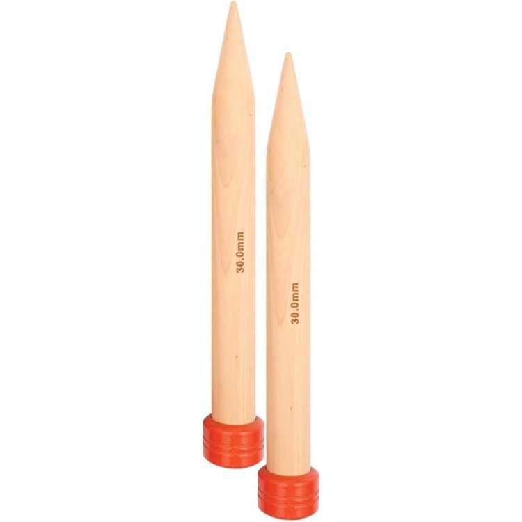 35292 Спицы прямые Jumbo Birch KnitPro, 40 см, 30.00 мм - 1 35292 Спицы прямые Jumbo Birch KnitPro, 40 см, 30.00 мм - 1
