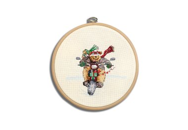 N044 Шалений ведмідь. Набір для вишивки хрестом Кольорова N044 Шалений ведмідь. Набір для вишивки хрестом Кольорова