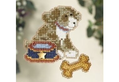 вишивка гладдю MH187104 Мій найкращий друг. Набір для вишивки в змішаній техніці Mill Hill