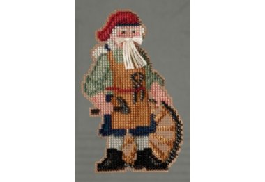 вышивка гладью MH203302 Джеймстаун Санта. Набор для вышивки в смешанной технике Mill Hill
