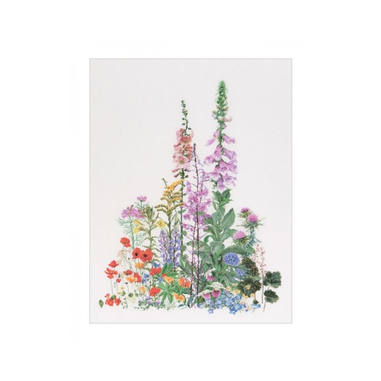 554 American Wild Flowers Linen. Набір для вишивки хрестом Thea Gouverneur - 1