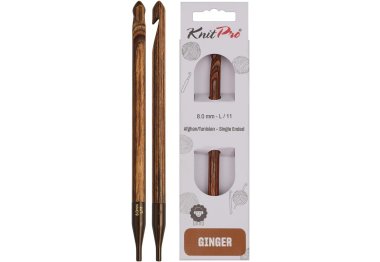31270 Крючок односторонний тунисский съемный Ginger KnitPro, 8.00 мм 31270 Крючок односторонний тунисский съемный Ginger KnitPro, 8.00 мм
