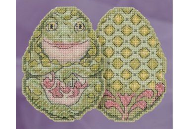 вышивка гладью JS181811 Лягушка. Набор для вышивки в смешанной технике Mill Hill