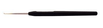 Гачок сталевий з чорною ручкою KnitPro - 1