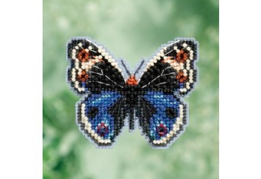  MH181711 Синій метелик. Набір для вишивки в змішаній техніці Mill Hill