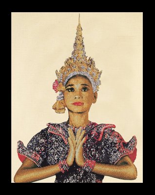 422 Thai Lady (small) Linen. Набір для вишивки хрестом Thea Gouverneur - 1