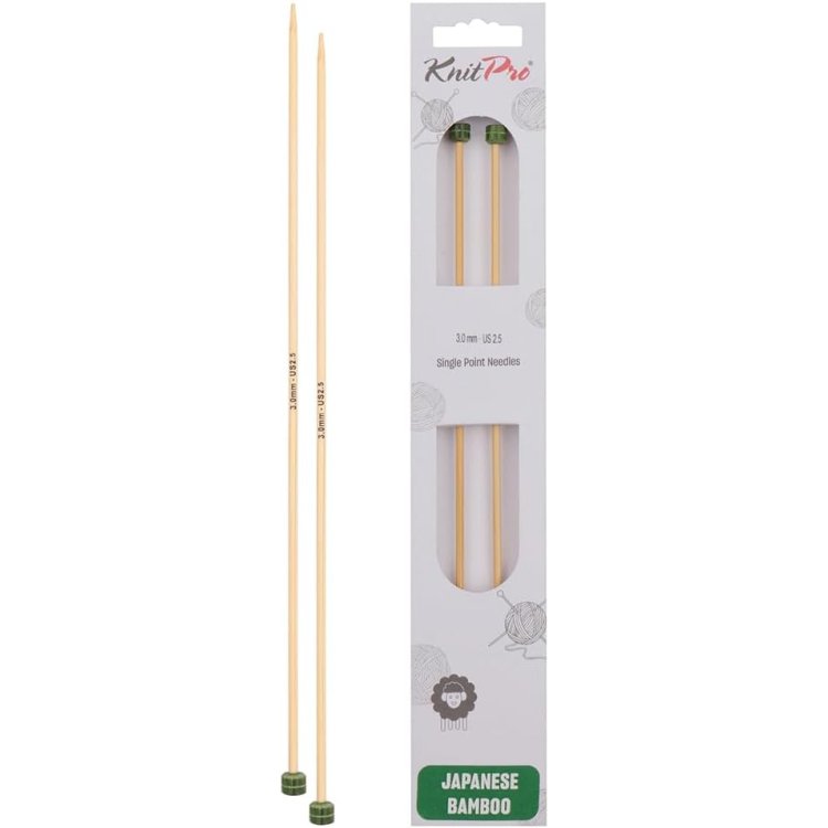 22355 Спиці прямі Bamboo KnitPro, 33 см, 3.00 мм - 1 22355 Спиці прямі Bamboo KnitPro, 33 см, 3.00 мм - 1