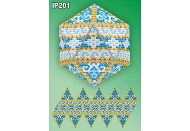 алмазная вышивка IP201 Новогодний шар Мозаика. Набор алмазной вышивки ТМ Вдохновение