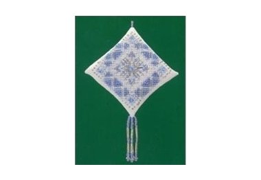 вышивка гладью MHTD17 Ледяная синяя снежинка. Набор для вышивки в смешанной технике Mill Hill