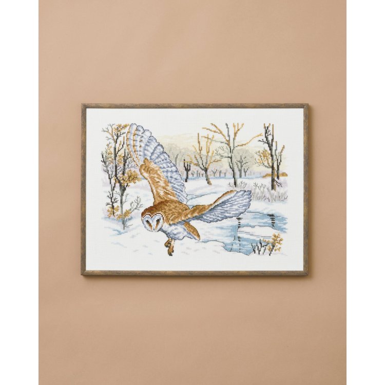 70-1304 Сипуха (Barn owl. Набір для вишивання хрестом PERMIN - 1