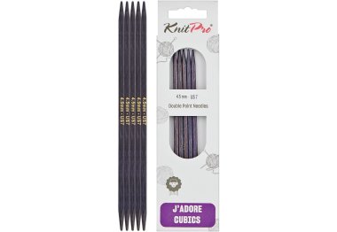 спицы для вязания 19010 Спицы носочные 4,50 мм J'adore Cubics KnitPro 15 см