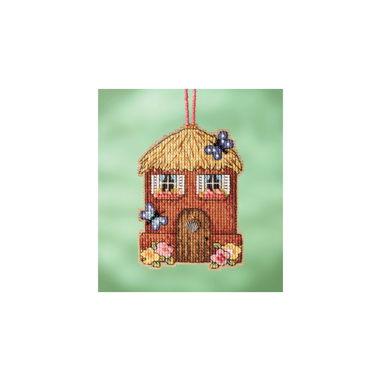 MH162216 Соломенный домик. Набор для вышивки в смешанной технике Mill Hill - 1