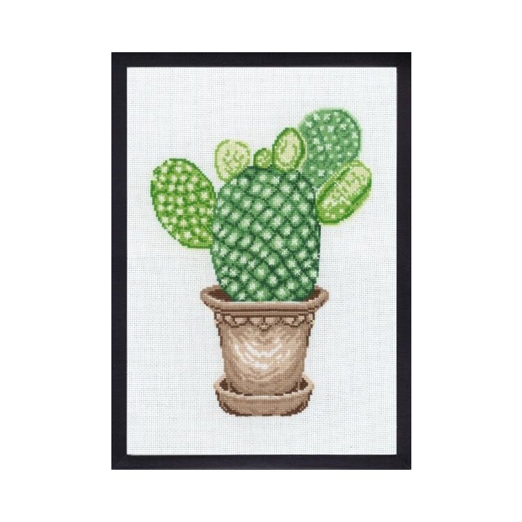 92-7445 Кактус (Mickey cactus. Набор для вышивания крестом PERMIN - 1