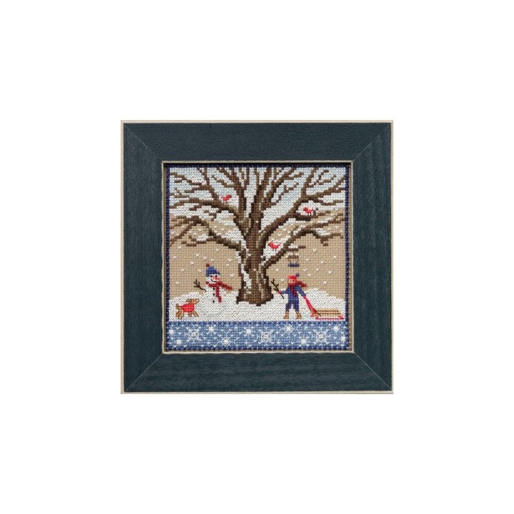 MH171711 Зимовий дуб. Набір для вишивки в змішаній техніці Mill Hill - 1