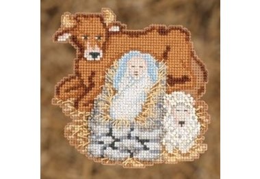 вышивка гладью MH192301 Младенец Иисус. Набор для вышивки в смешанной технике Mill Hill