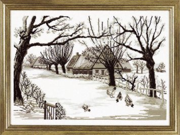 70-3128 Прогулянка птахів. Графіка. Набір для вишивання хрестом PERMIN - 1 70-3128 Прогулянка птахів. Графіка. Набір для вишивання хрестом PERMIN - 1