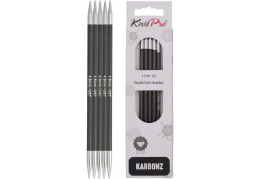 41114 Спицы носочные Karbonz KnitPro 15 см 4.50 мм 41114 Спицы носочные Karbonz KnitPro 15 см 4.50 мм