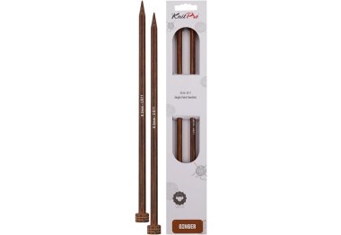 спицы для вязания 31192 Спицы прямые Ginger KnitPro, 35 см, 8.00 мм