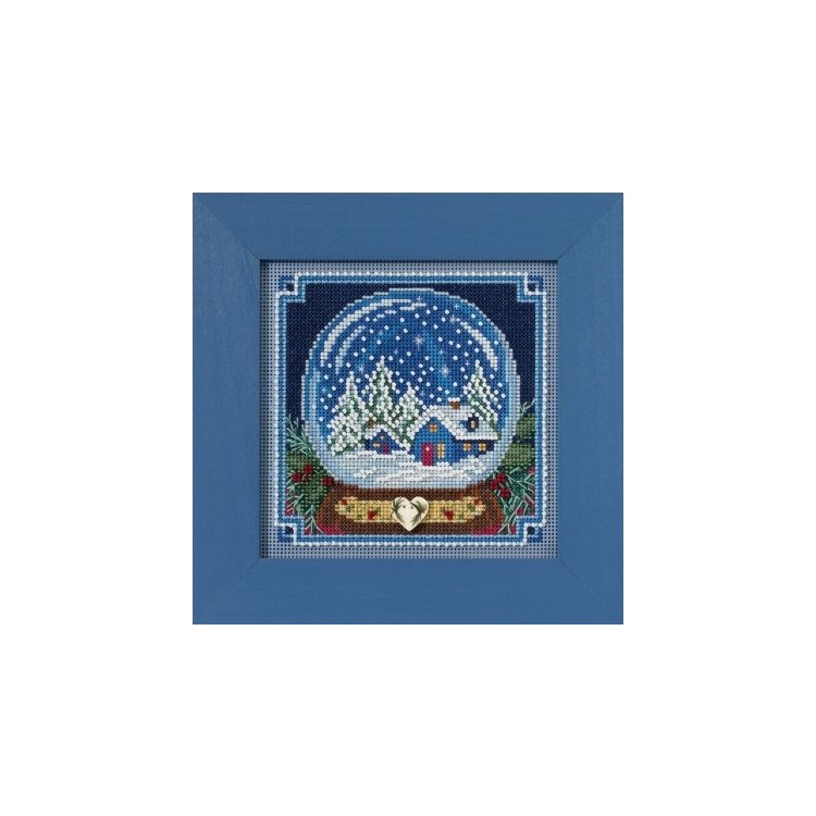 MH141734 Снежный шар. Набор для вышивки в смешанной технике Mill Hill - 1