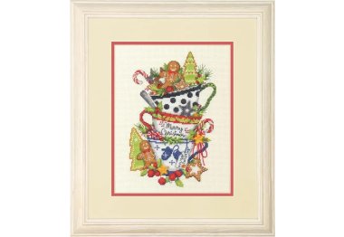  70-09625 Набір для вишивання хрестиком "Christmas Tea" "Різдвяний чай" DIMENSIONS