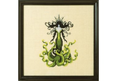  NC296 Sea Witch//Морская ведьма. Схема для вышивки крестиком на бумаге Nora Corbett