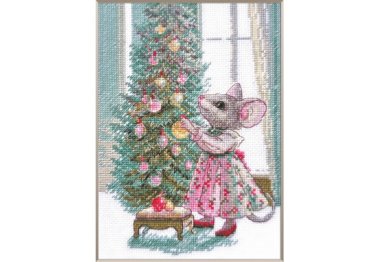  A1026 Веселая мышка. Набор для вышивки крестиком AINE