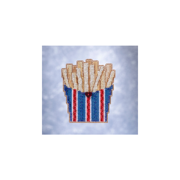 MH182115 Картофель фри. Набор для вышивки в смешанной технике Mill Hill - 1 MH182115 Картофель фри. Набор для вышивки в смешанной технике Mill Hill - 1