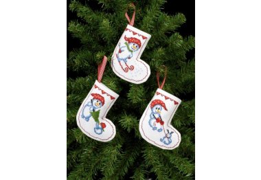  21-7244 Сніговик. Набір для вишивання хрестом PERMIN