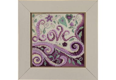 вишивка гладдю MH142312 Кохання. Набір для вишивки в змішаній техниці Mill Hill