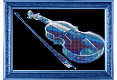 ПВ-421/3 Чарівна скрипка. Схема для вишивки бісером