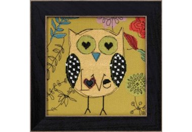 вышивка гладью AW304106 Любовь. Набор для вышивки в смешанной технике Mill Hill