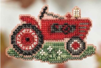 MH184204 Дідусевий трактор. Набір для вишивки в змішаній техніці Mill Hill - 1