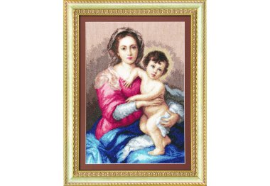  М-116  Мадонна с младенцем Набор для вышивания крестом