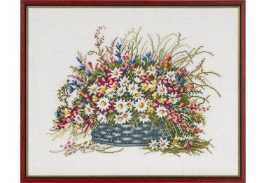  70-9580 Корзина позднего лета (Late summer basket. Набор для вышивания крестом PERMIN